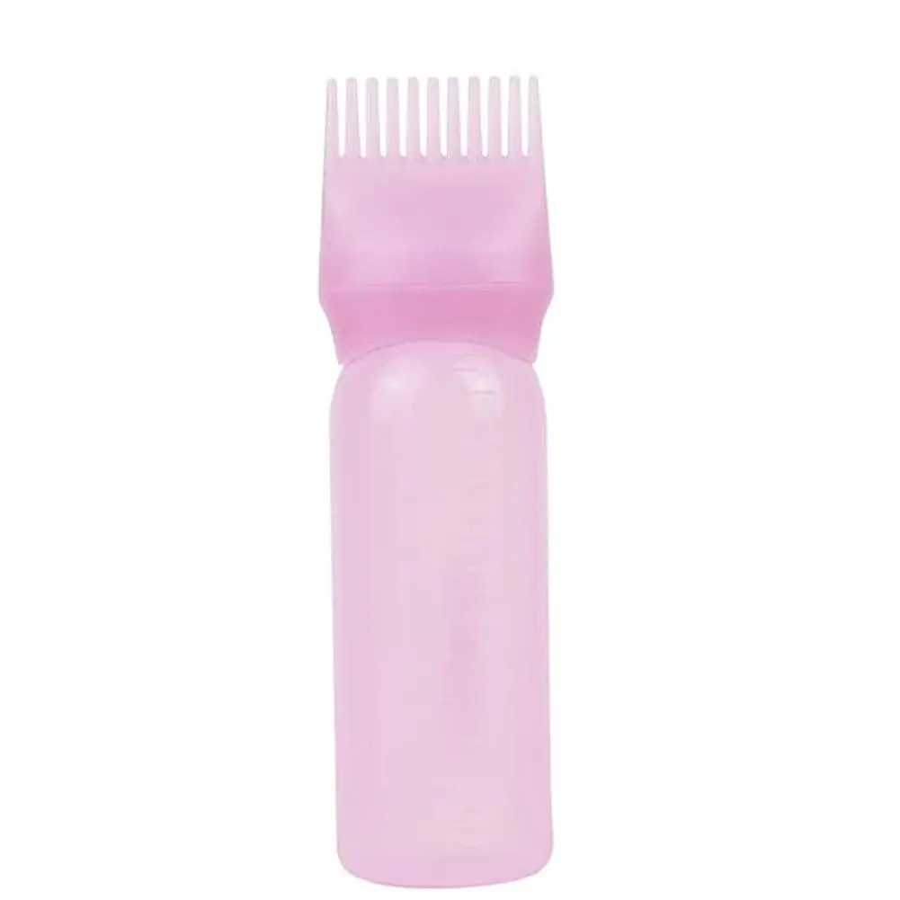 1 Stuks 60Ml Haarkleuring Lege Kam Applicator Fles Haarbehandeling En Kapsalon Essentiële Hoofdhuid Verven Tool T0t4