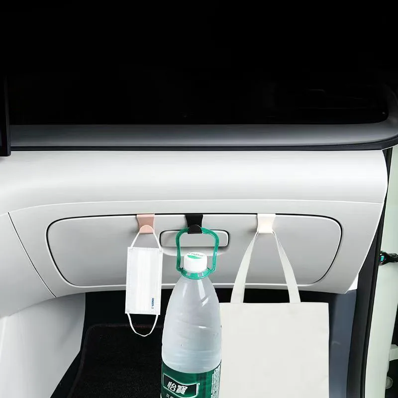 Versteckte Handschuhfachhaken aus Kunststoff für die Beifahrerseite, universelle Auto-Innenraum-Organizer-Clips – Detail 2