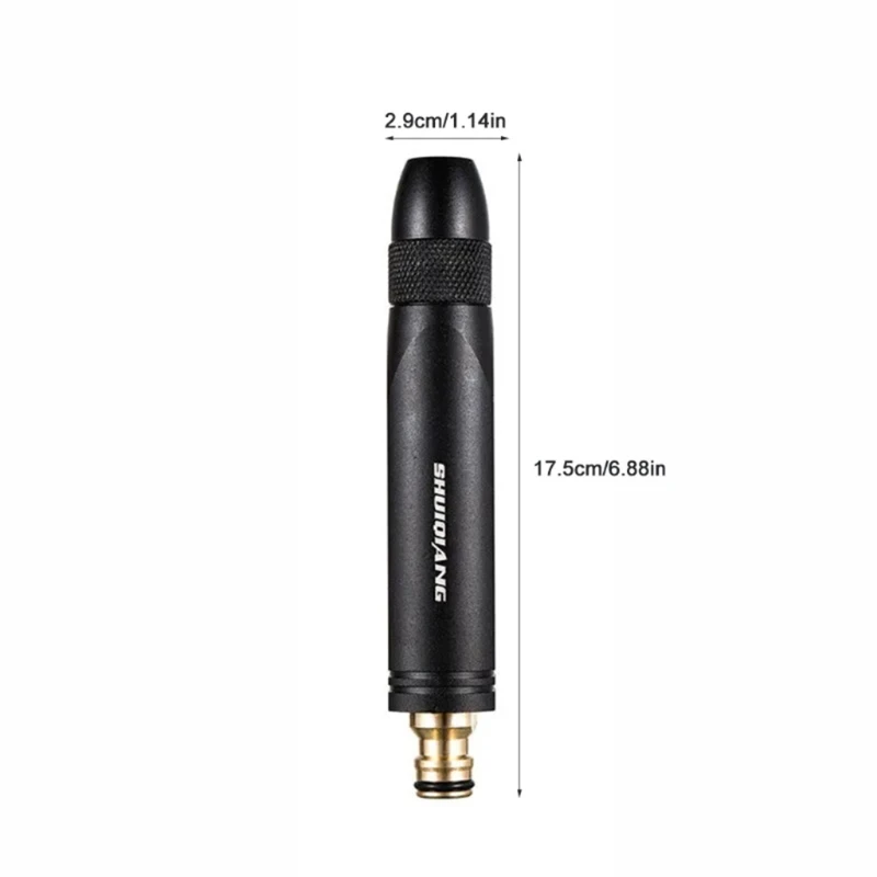 Black Copper+Aluminum Sprinkler for Car Washing and Room Washing Upgraded Version of Direct Water Sprayer