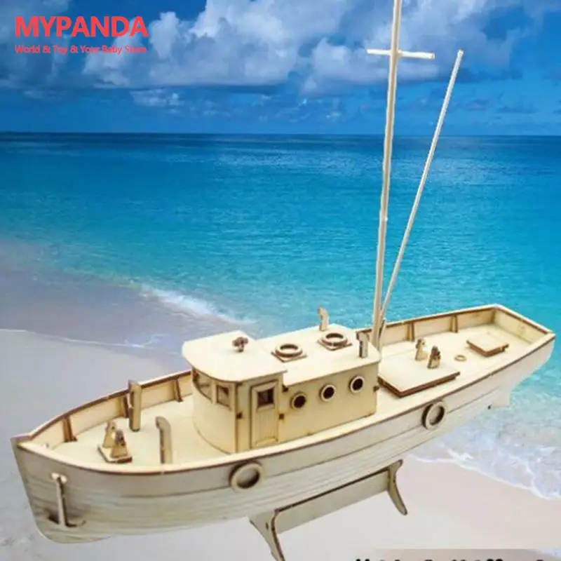 Hot sale 1/30 Nurkse Assembly Wooden Sailboat DIY Wooden Kit Puzzle Toy Sailing Model Ship Gift for Children and Adult