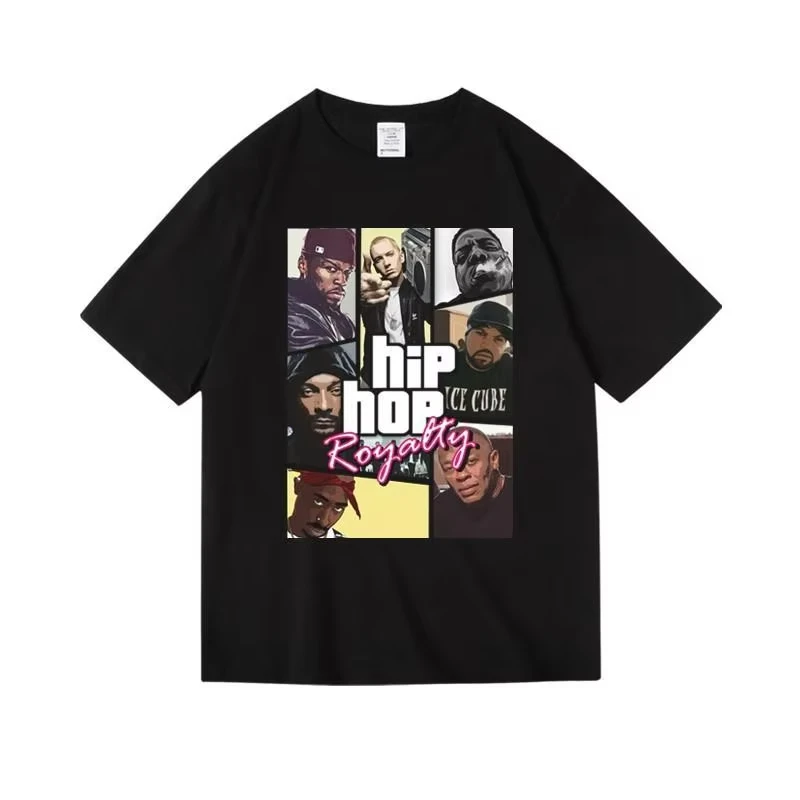 

Футболка унисекс из хлопка с коротким рукавом в стиле хип-хоп и рэп, свободного кроя, летняя, повседневная, в стиле Y2K, для мужчин и женщин, уличный стиль