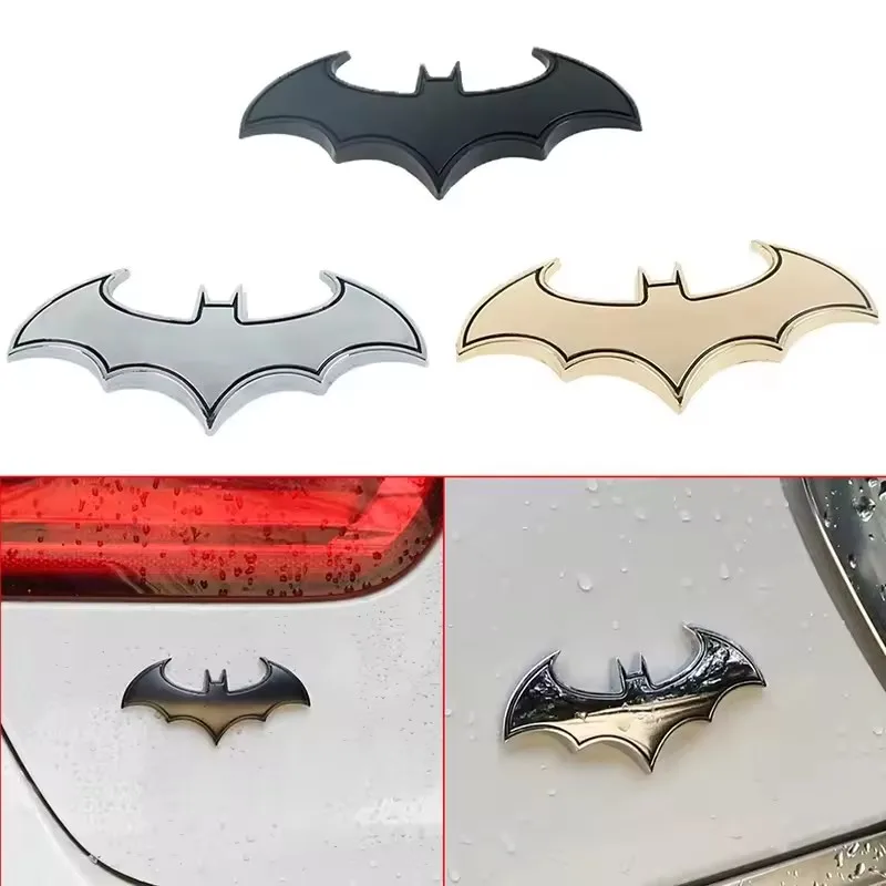 

1PC 3D Car Sticker Cool Metal Bat Auto Logo Car Styling Metal Bat Badge Emblem Tail Decal Motorcycle Car Motorcycle Accessories