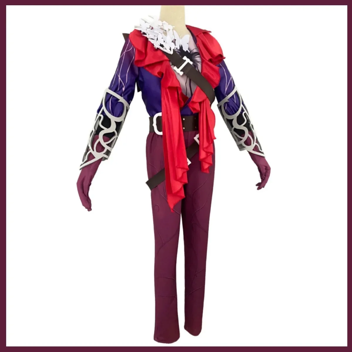 Spiel Identität V Naib Subedar Söldner Cosplay Kostüm Mann in roter Person in Hemd Uniform Frau Mann Halloween Party Anzug