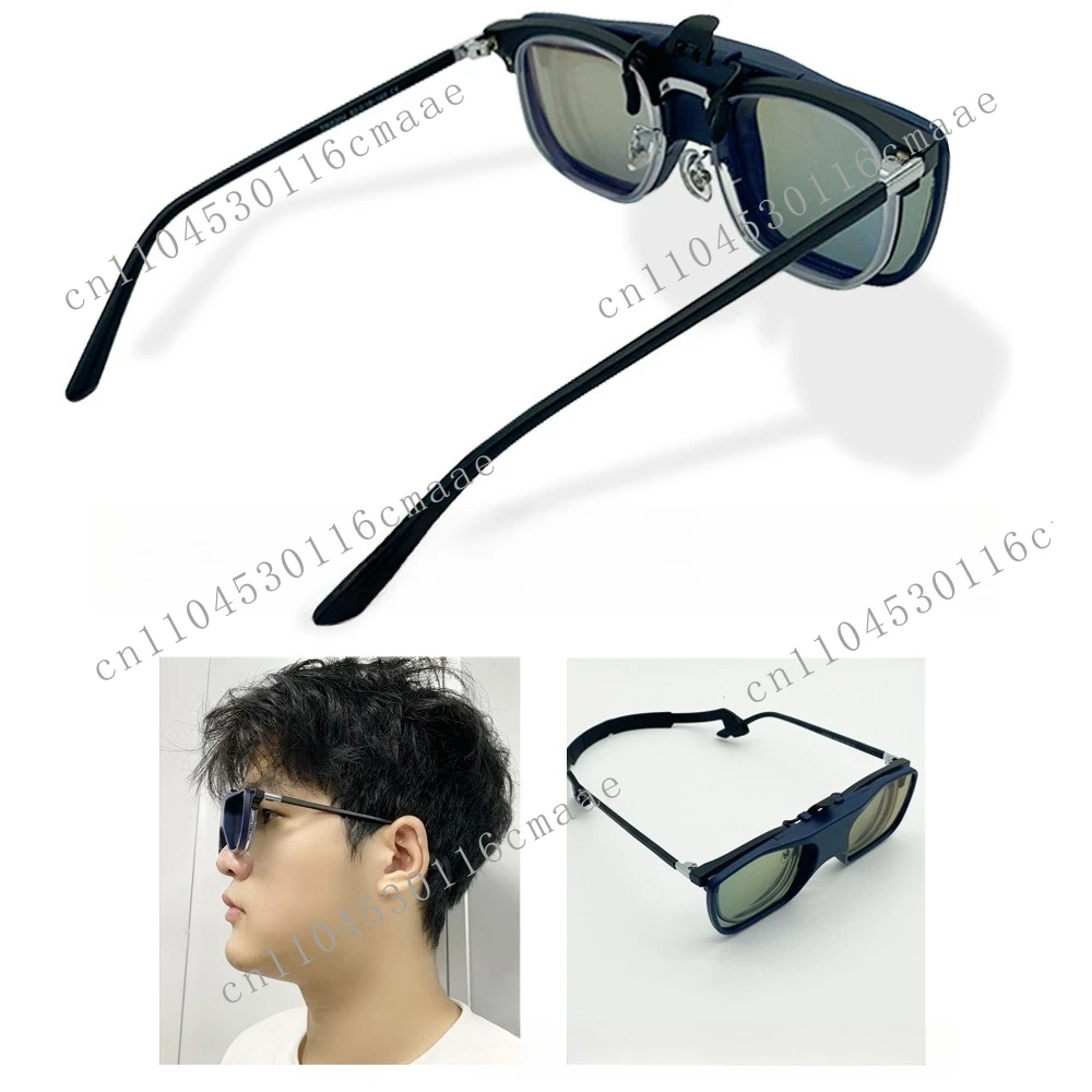 Hot Selling Flicker Visual Interference Training Head Up Glasses Anti Head Down Blue Black Sports