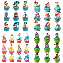 Disney Zeemeermin Prinses Verjaardag Papercup Cake Toppers Gabby Poppenhuis Cake Decoraties Nieuwjaarsfeest Dessert Topper Benodigdheden