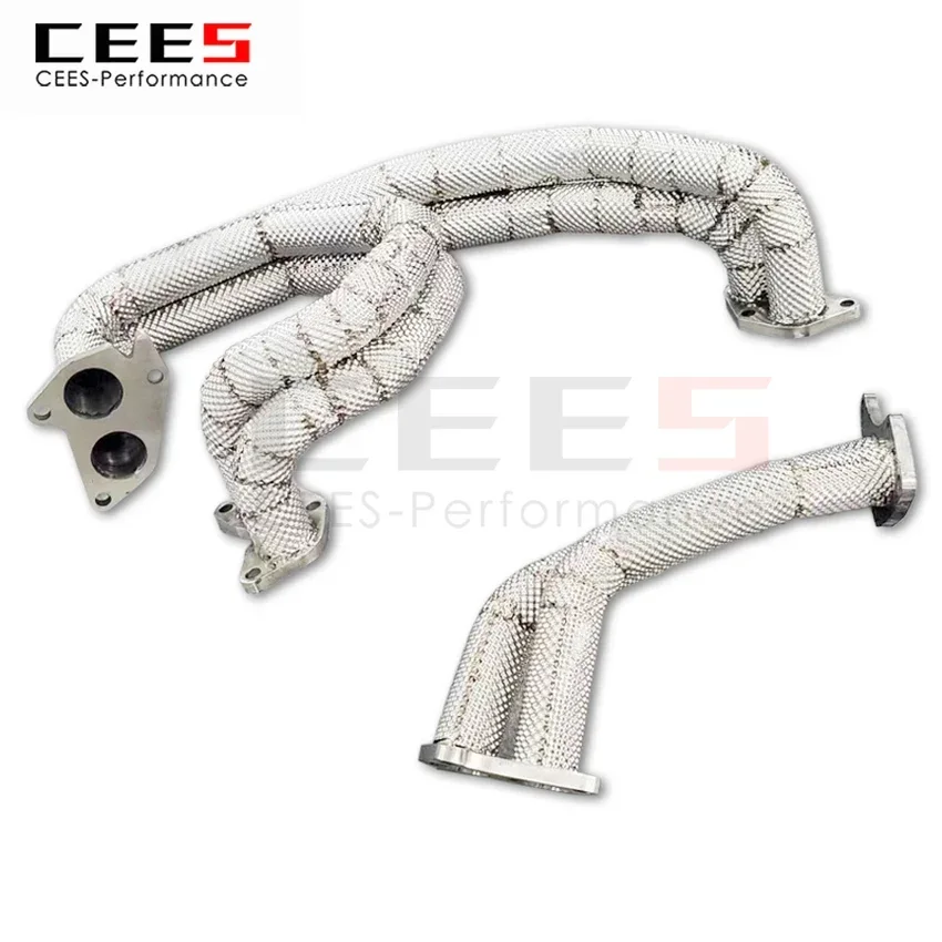 CEES Performance Exhaust System for Subaru Impreza WRX 2.0 2008-2016 Headers Stainless Steel Test Pipe No Cat Downpipe Exhaust