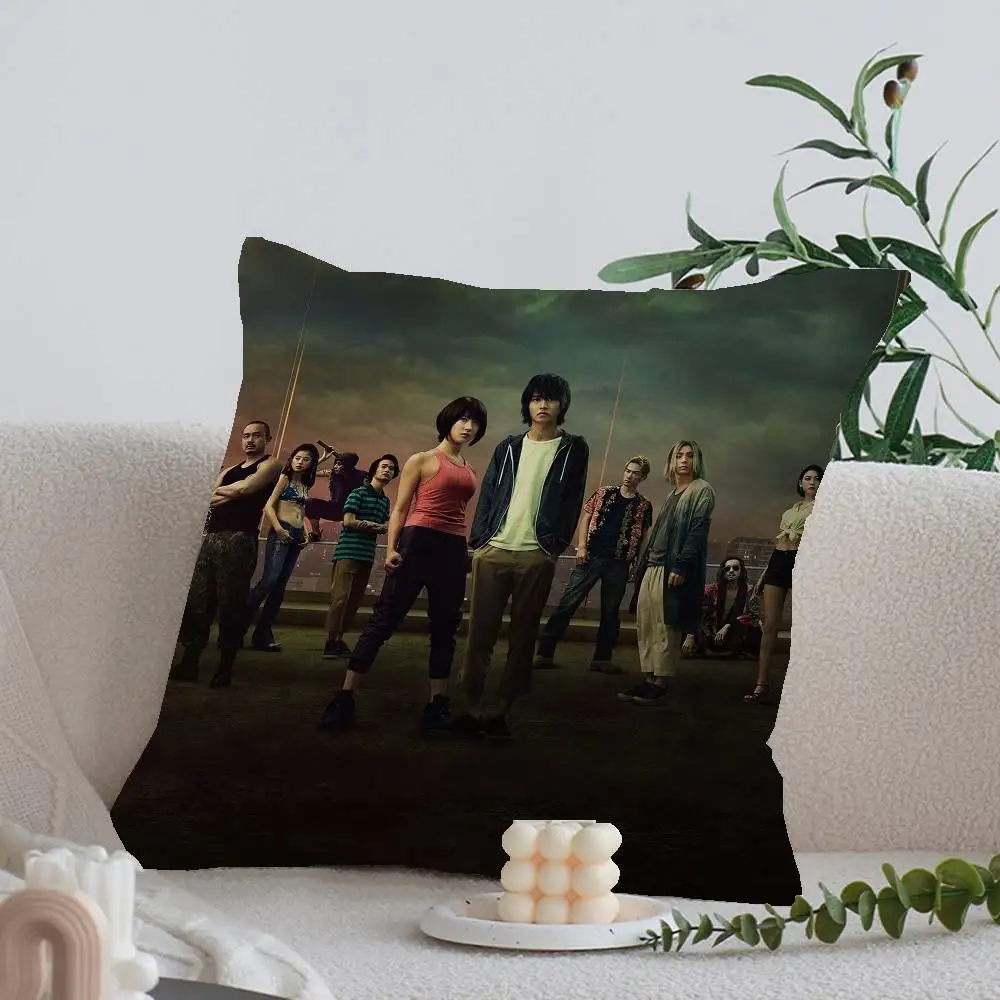 Hot TV Alice In Borderland Personalized Pillow Cover Kids Bedroom Wild Party Decor Pillowcase kid Birthday shower Gift