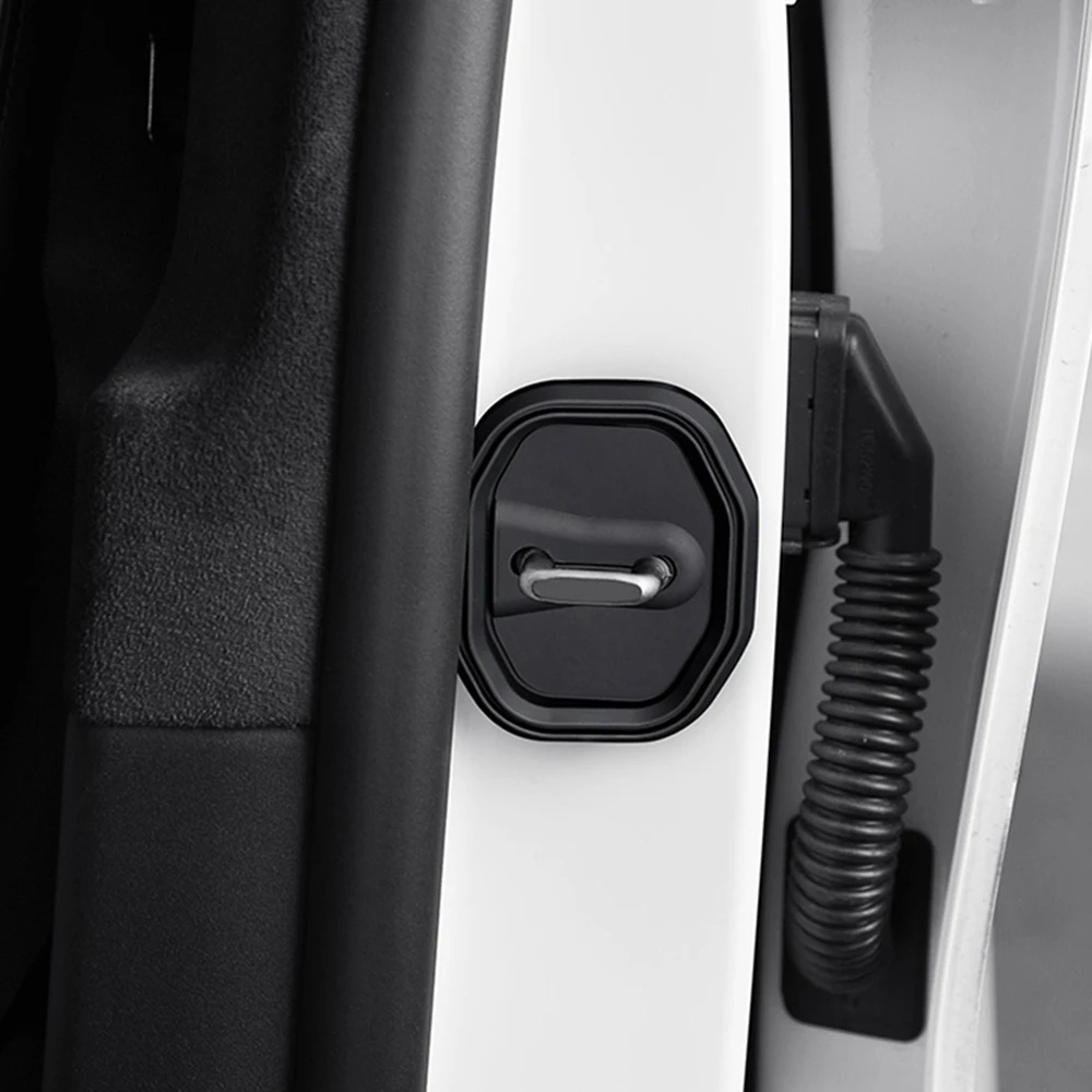 Car Door Lock Buckle Cover Protector for Mini Cooper F55 F56 F54 F60 Silicone Dustproof Resistant Cap Shell Auto Accessories