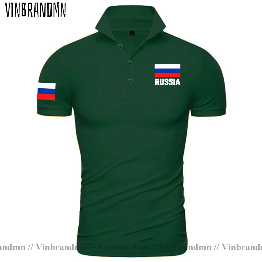 Russia Flag Polo Shirts Men & Women Unisex Printed Letter Shirt Russian Federation Brands Man Polos Homme Business & Casual Tops