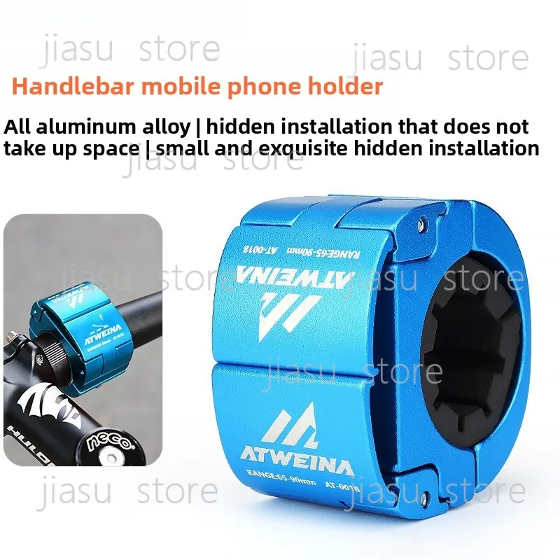 

Slim Invisible Cycling Phone Mount Anodized Aluminum Alloy Holder For Mountain Road Bike GPS Navigation Use