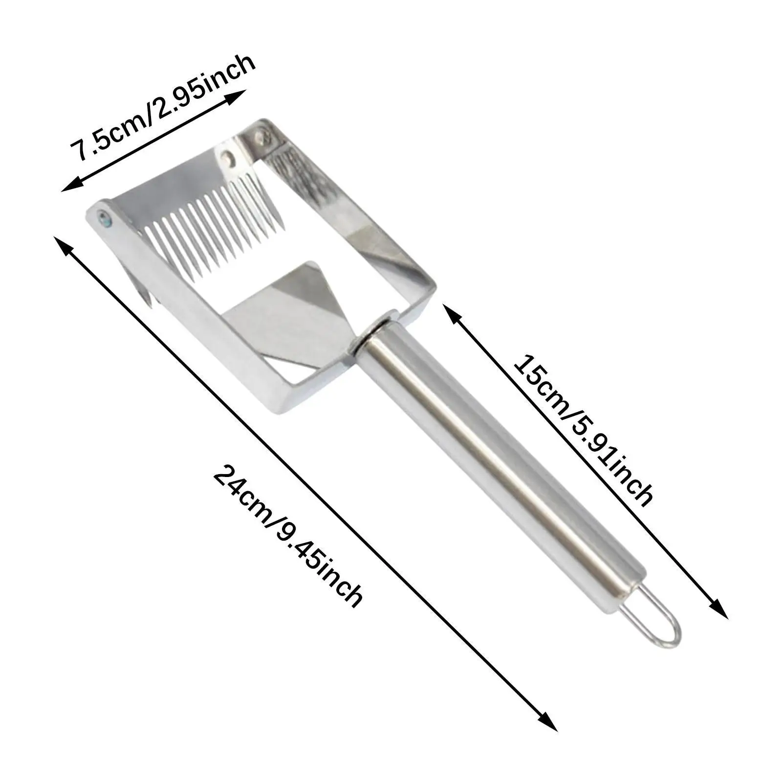 Raschietto per api regolabile, raschietto per api, raschietto per miele, forchetta per capsulare il miele, per la raccolta del miele della fattoria del giardino, a nido d'ape