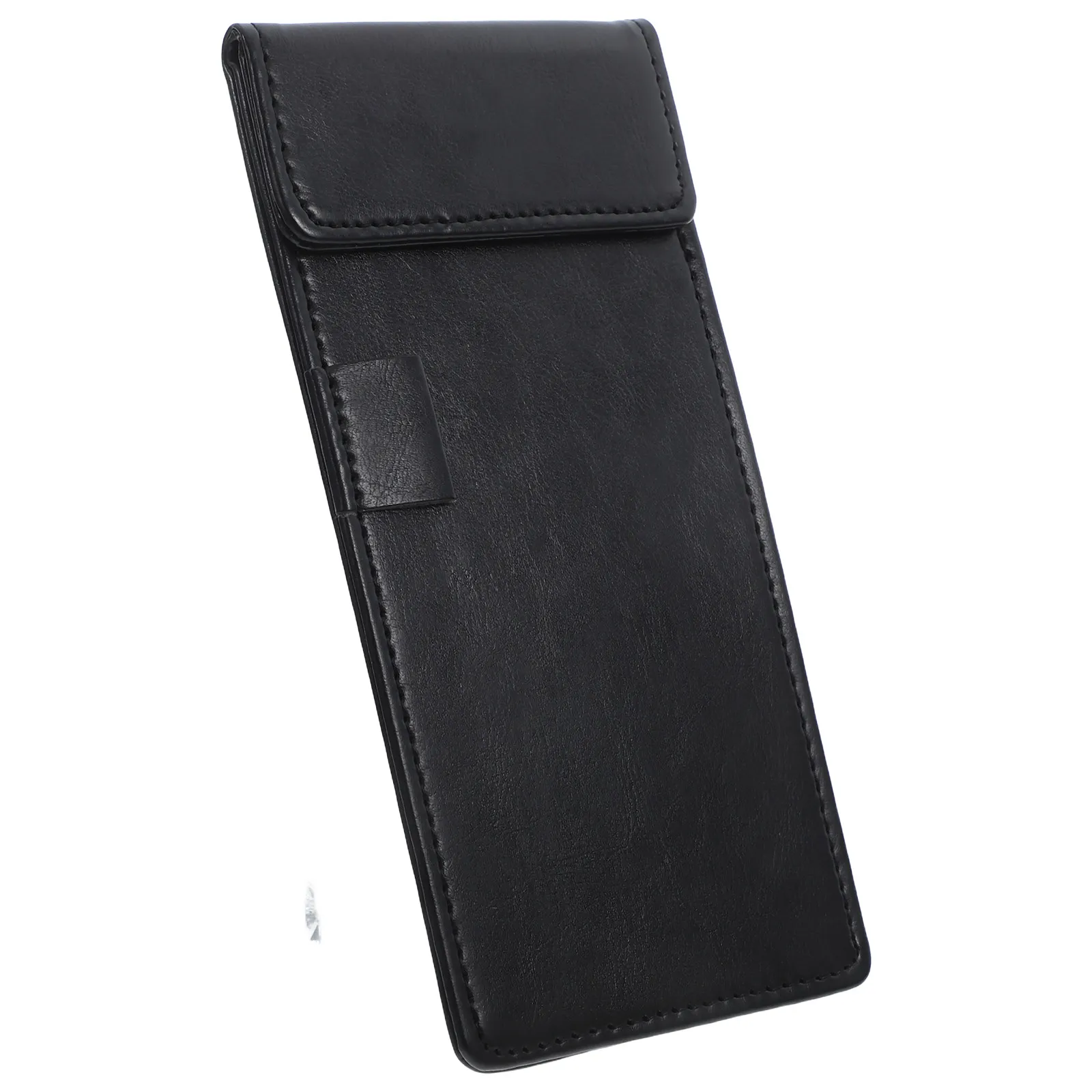 

Lightweight Mini Clipboard in Premium Artificial with Pen Holder for Receipts Menu Pads Signatures Office Restaurant Use
