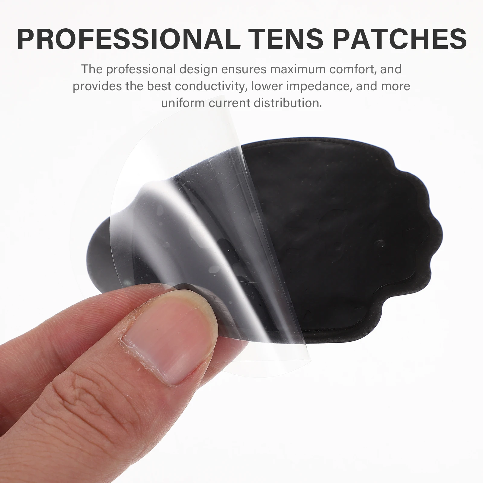 

10pcs Massage Patch Electrode Pad Reusable Cloth Unit Physiotherapy Accessory Snap Connector Safe