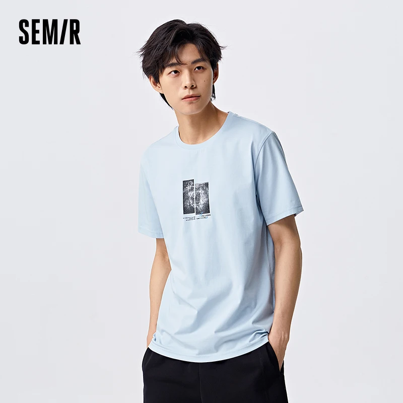 Semir 2024 Short-Sleeved T-Shirt Men Summer Loose T-Shirt Antibacterial Daily Casual T-Shirt For Men