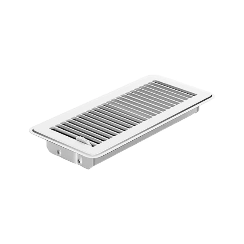 Modern Bronze Floor Register Vent Grille Bar Pattern Airflows Optimization 9.7in