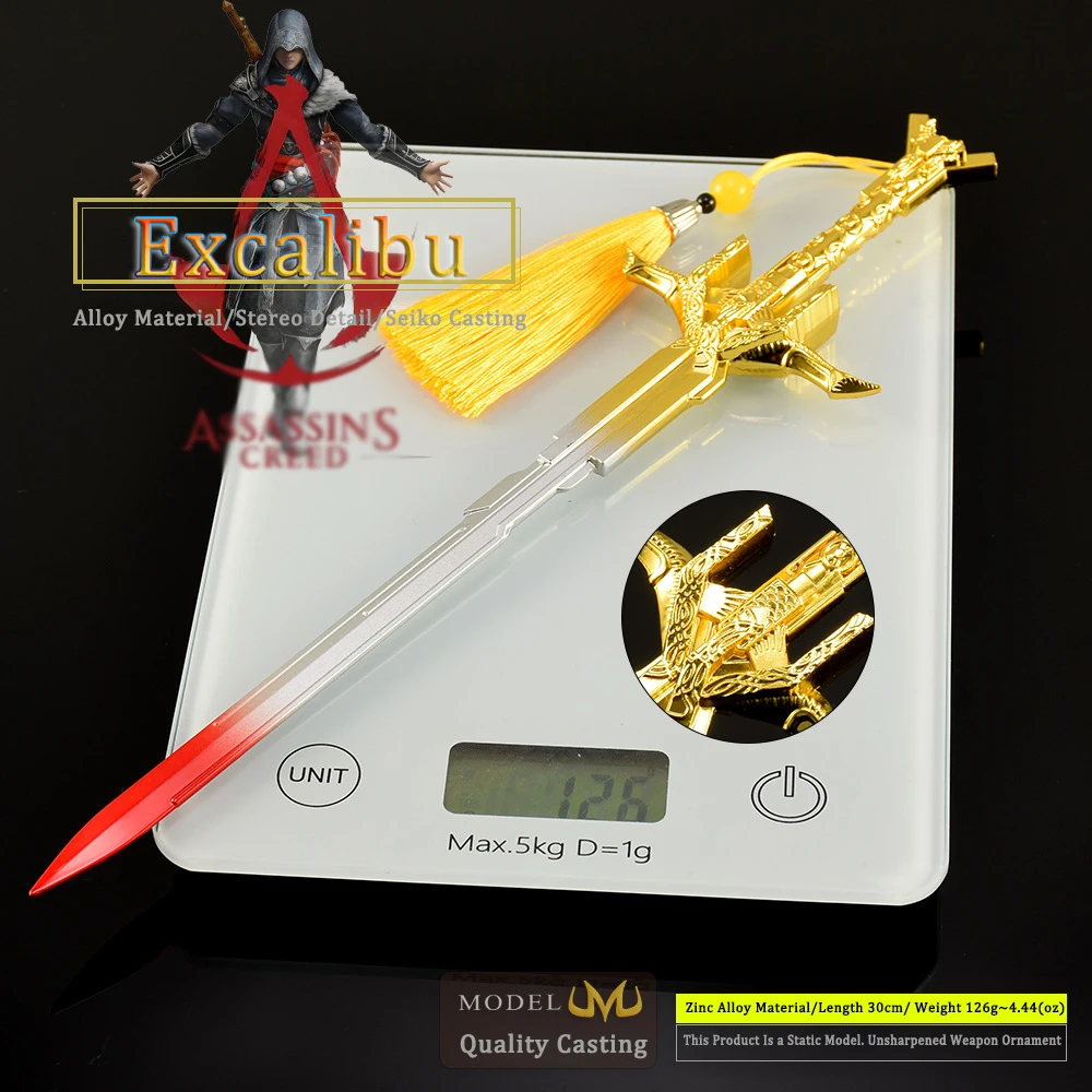 Juego Valhalla Excalibur de 30CM, espada prospera, sombra de la Erdtree, arma de cuerpo a cuerpo, modelo de espadas, Katana, accesorios, adornos, regalo