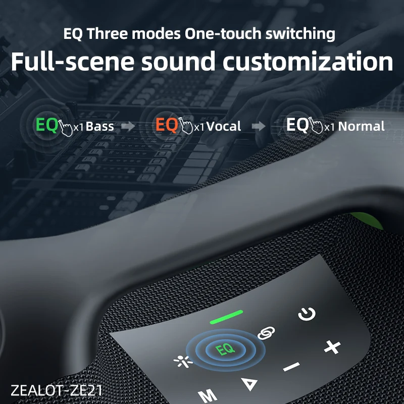 ZEALOT-ZE21 250W Portable Bluetooth Speaker High Volume Waterproof