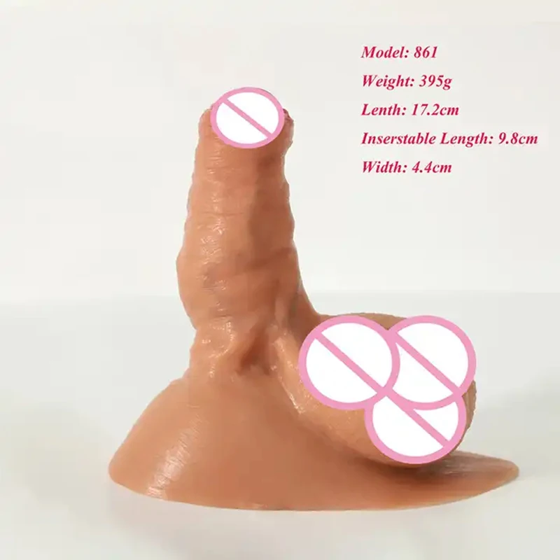 GF Ftm Packers Wholesale 2 in 1 Ultra Soft Silicone Hollow Penis Sleeve with Big Scrotum Prosthetic Stroker