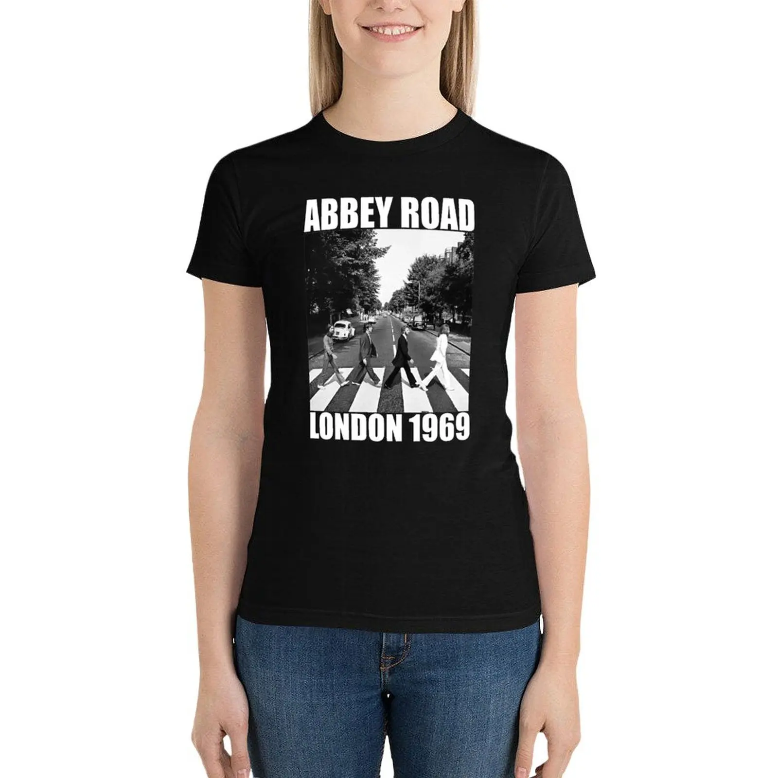 Abbey Road T-Shirt vintage clothes summer top luxury designer clothing Women