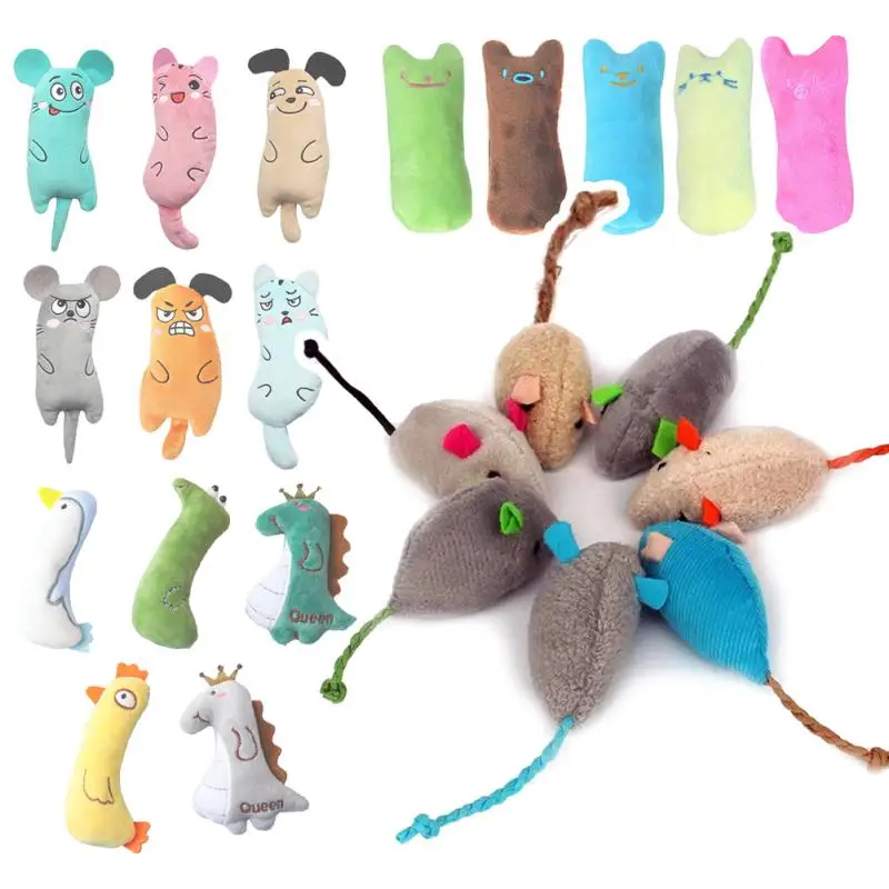 Catnip Pets Toy Cats Supplies For Cute Cat Toys Puppy Kitten Teeth Grinding Cat Plush Thumb Pillow Protect Mouth Pet Accessories