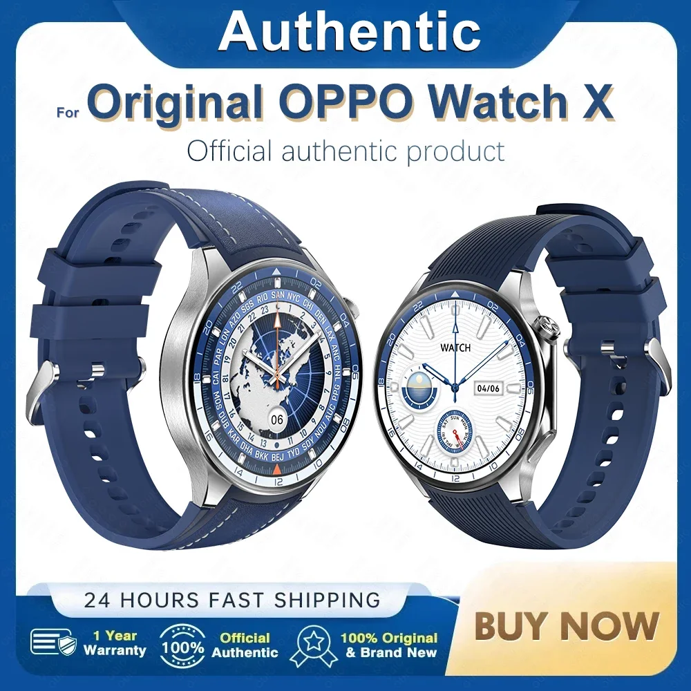 

2025 New Original for OPPO Watch X Smart Watch 4G Memory Music Video Bluetooth Call Waterproof smartwatch for Xiaomi Android IOS
