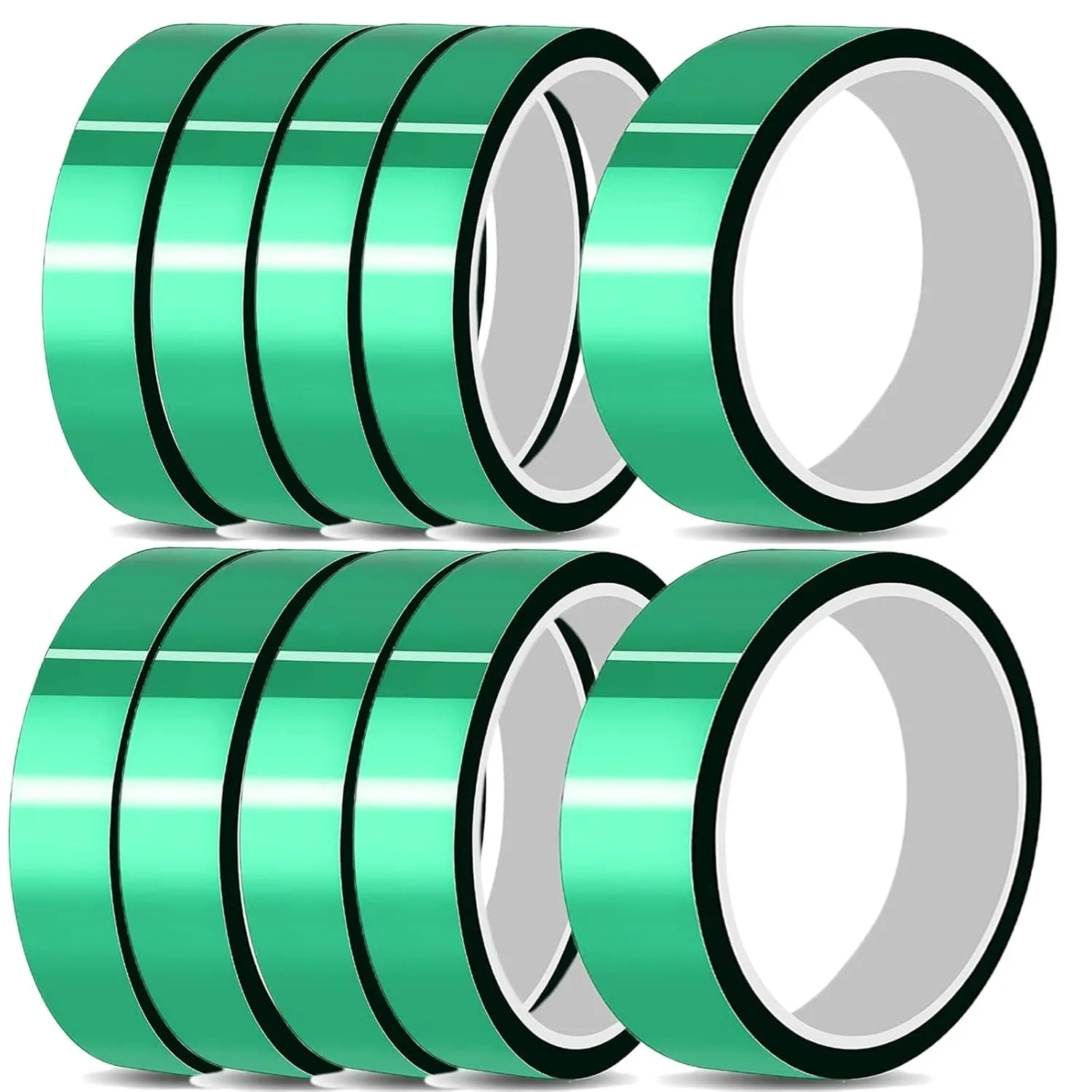 

33M/Roll Green PET Film Tape High Temperature Heat Resistant PCB Solder SMT Plating Shield Insulation Protection 1~5pcs