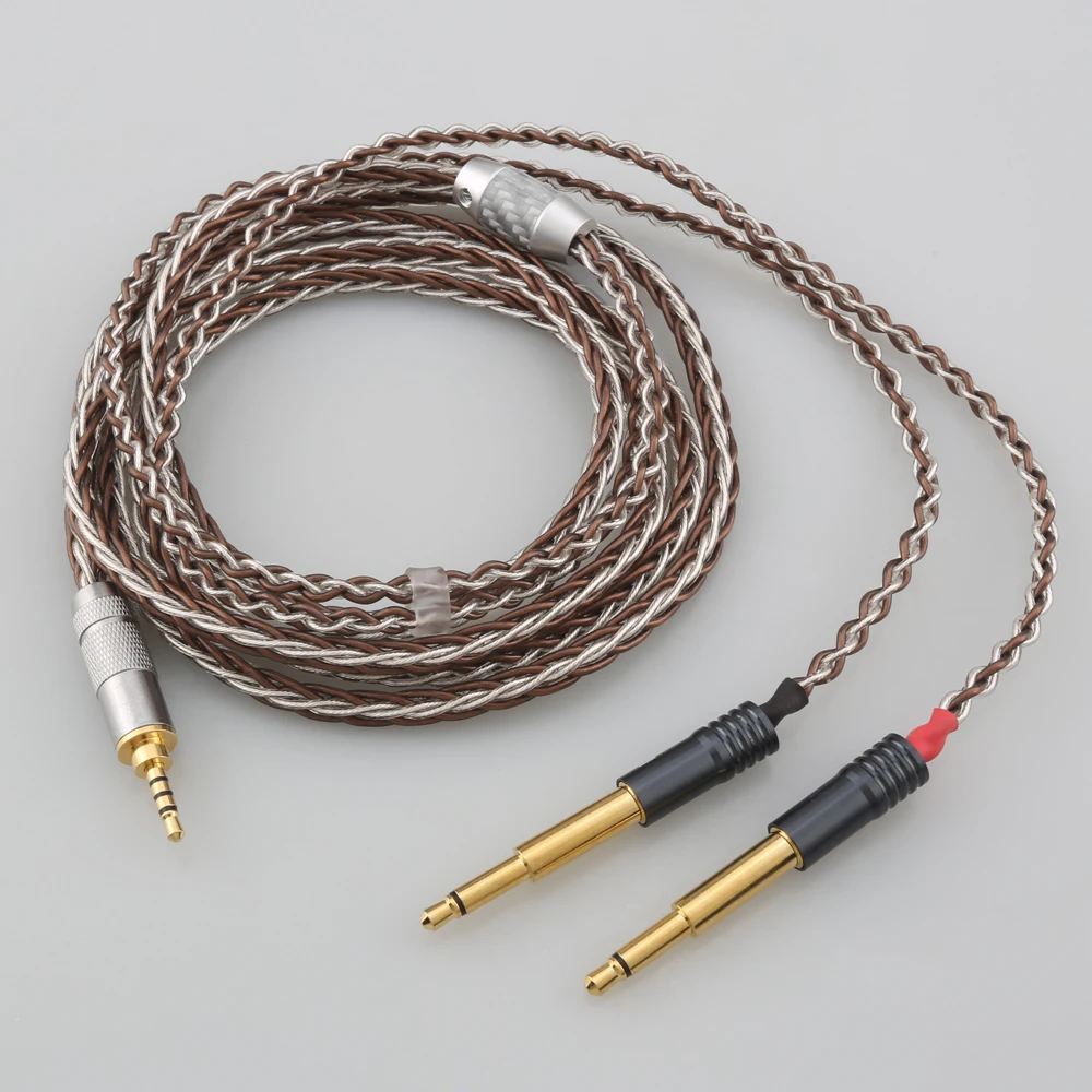 

HiFi 2.5mm 3.5mm 4.4mm Balanced 8 Cores Braided Headphone Replacement Upgrade Cable for Meze 99 Classics