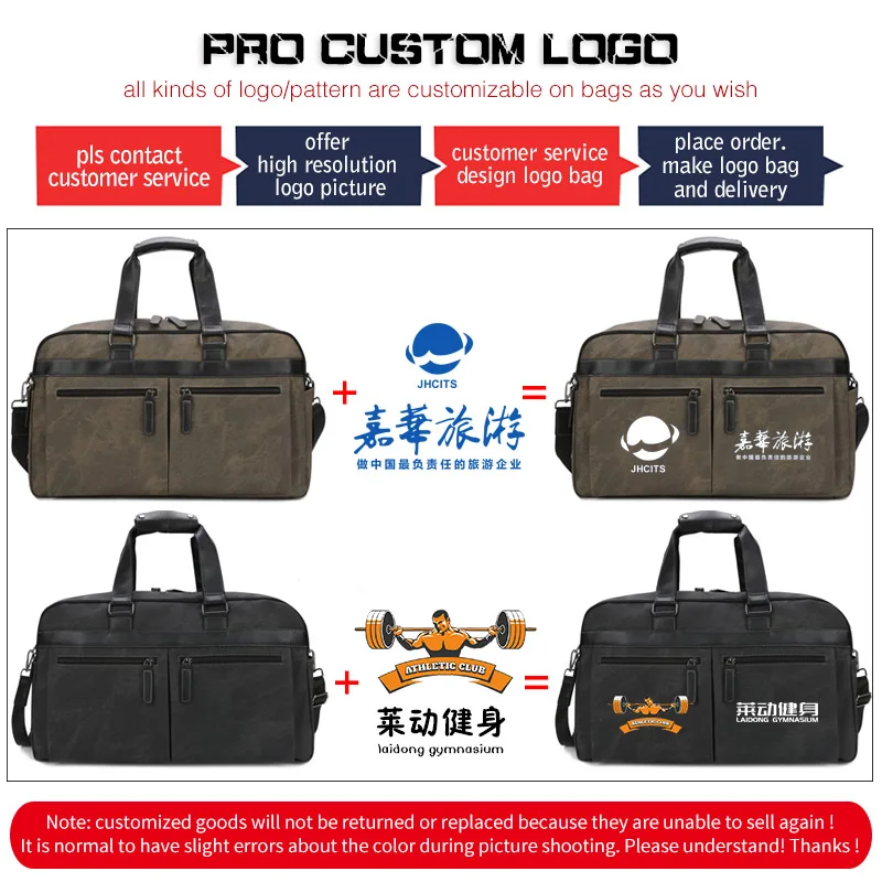 Large Capacity Travel Boston Bag for Men Exercise Gym Bags Multipurpose Work Trip Weekend Bag Pro Custom Logo Luggage Tote