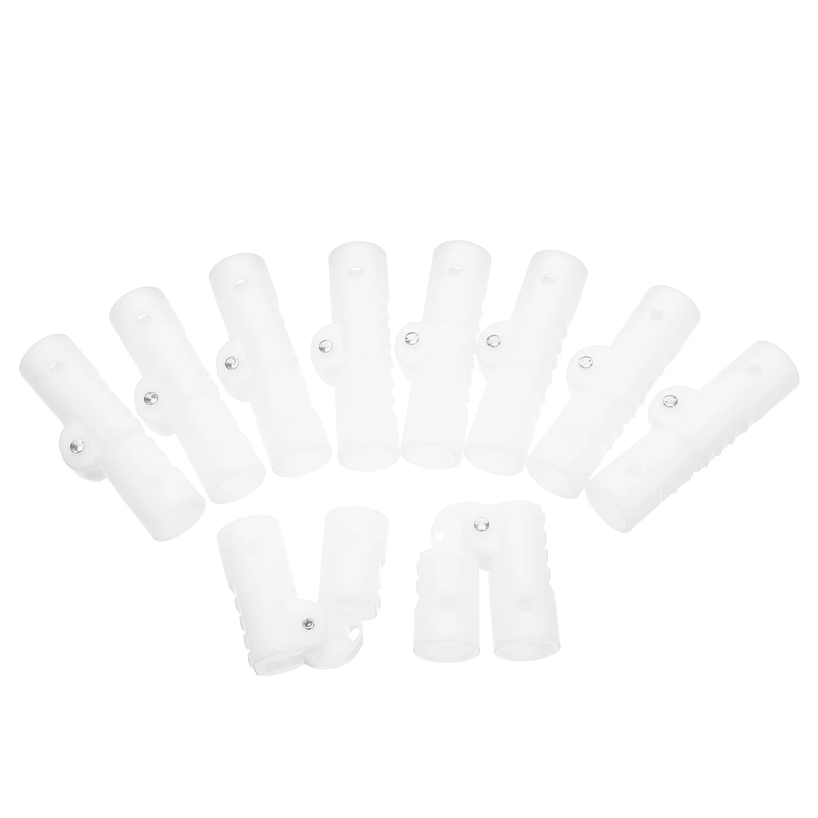 

10Pcs Bathtub Bracket Elbow Plastic Foldable Tub Connectors Lightweight Durable Easy Setup Repair Parts Vertical Bathtub Bracket