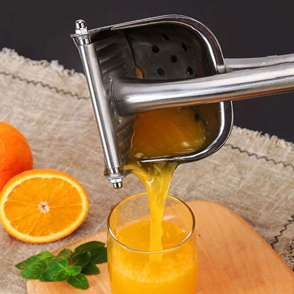 

1 шт., ручная бытовая соковыжималка для фруктов из нержавеющей стали, ручной пресс, соковыжималка для лимона, апельсина, цитрусовых, соковыжималка для лимона