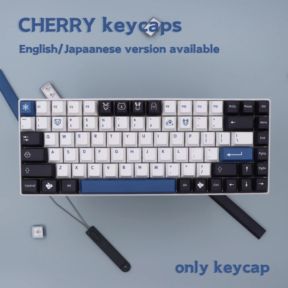 GMK Arctic keycaps For  cherry MX gk61/nj68/fl980/104 cherry profile customized personalizadas mechanical keyboard