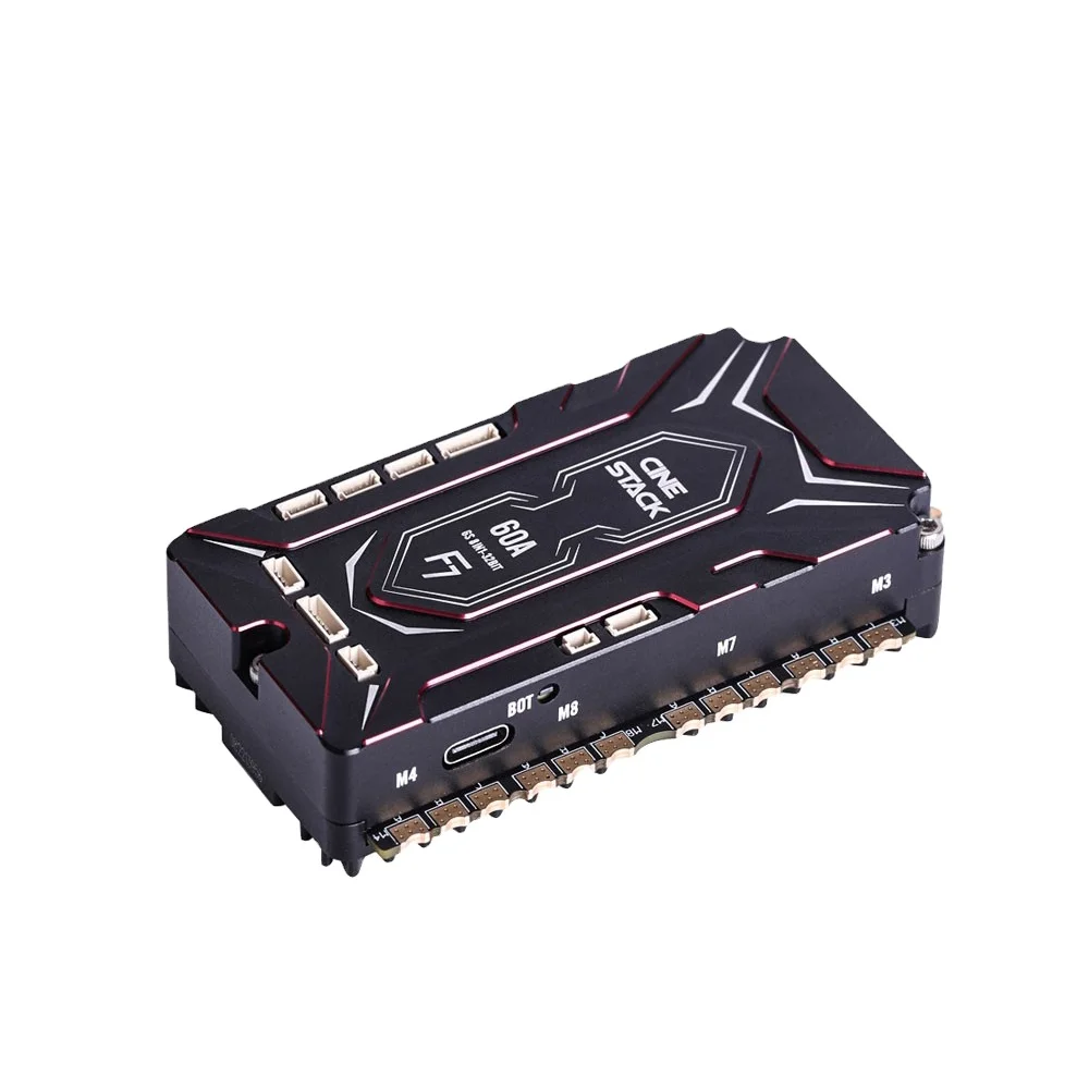 T-HOBBY 8IN1 CINE F7 60A  5V Power Flight Control BLS FC&ESC Stack Flytower 3-6S HD/Analog VTC FPV Racing Compatible Air 2 Model
