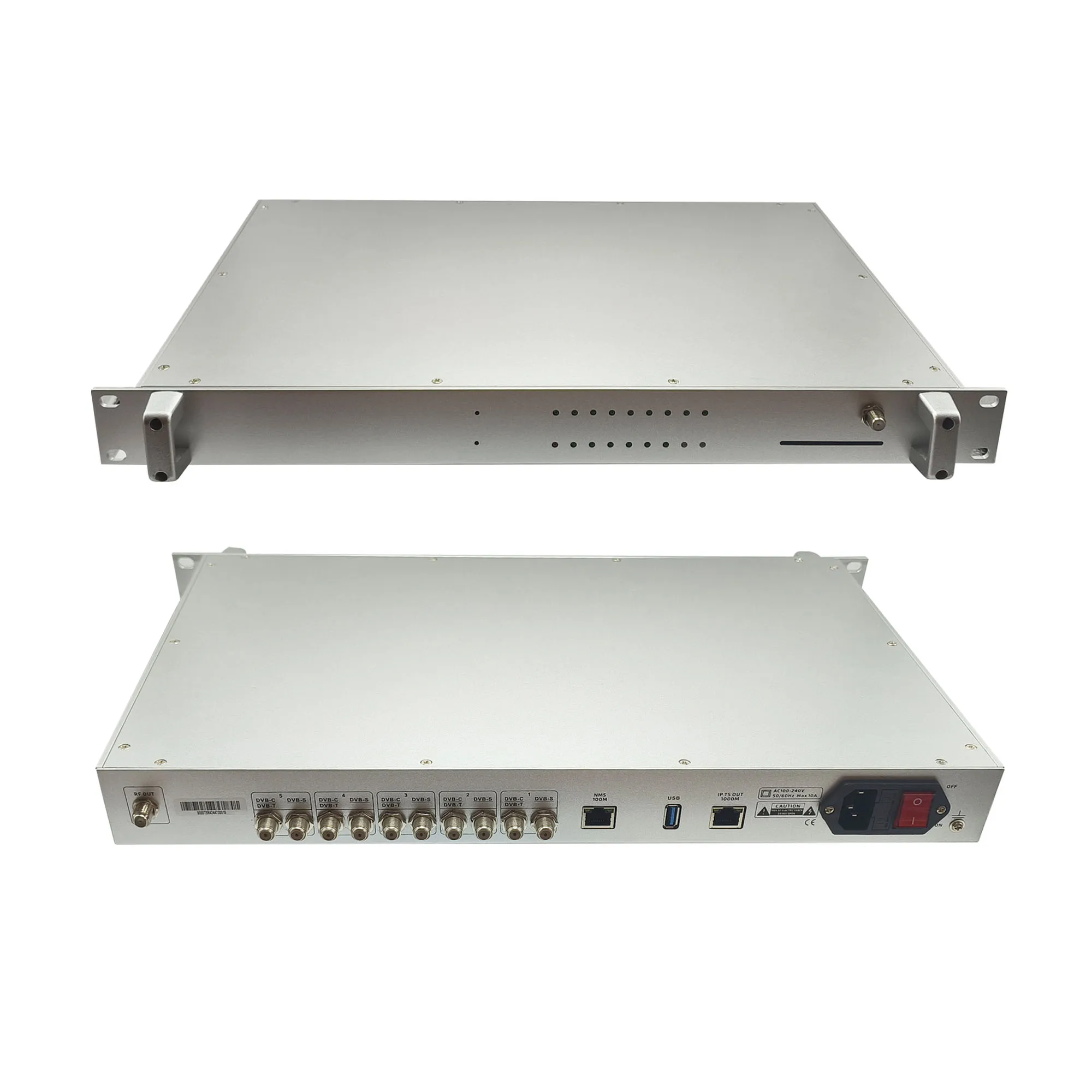 5 ช่องจูนเนอร์ตัวรับสัญญาณ modulator DVB-S2 DVB-T2 DVB-C ATSC IP RF จูนเนอร์ IP I to DVB-T ISDBT DVB-C modulator