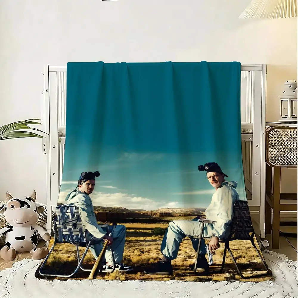 Breaking Bad Throw Lightweight 240g Flannel Blanket Soft Skin-friendly for Summer Cooling