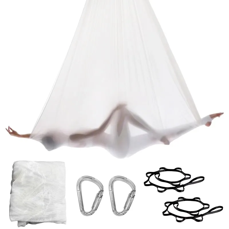 Transparent Hammock Aerial Yoga Hammock Kit Yoga Swing Silk Home Fitness Antigravity Flying