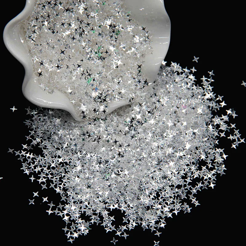 Pailettes High Flash Crystal Dot Star Heart  Shape Sequins for DIY Garment Clothing Accessories Paillette Sewing Craft 3mm 10g