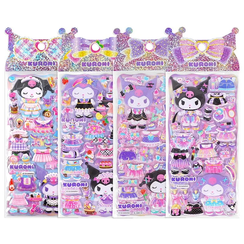 

12pack/lot Sanrio Kuromi Stickers Creative Scrapbooking DIY Diary Decorative Stationery Sticker Album Stick Label