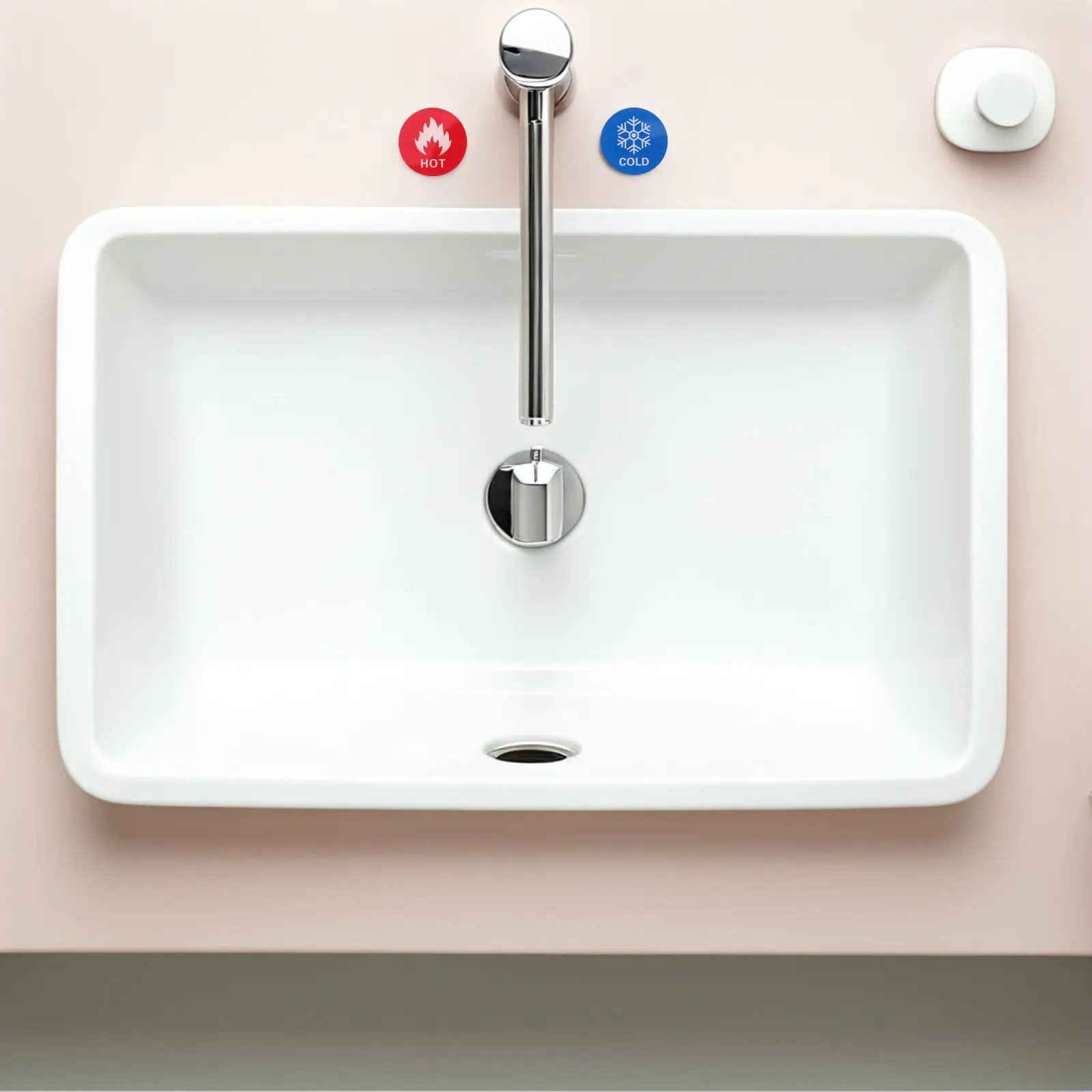 

15Pairs Hot Cold Stickers Self Adhesive Acrylic Waterproof Temperature Indicator for Bathroom Shower Kitchen Faucet Bathtub