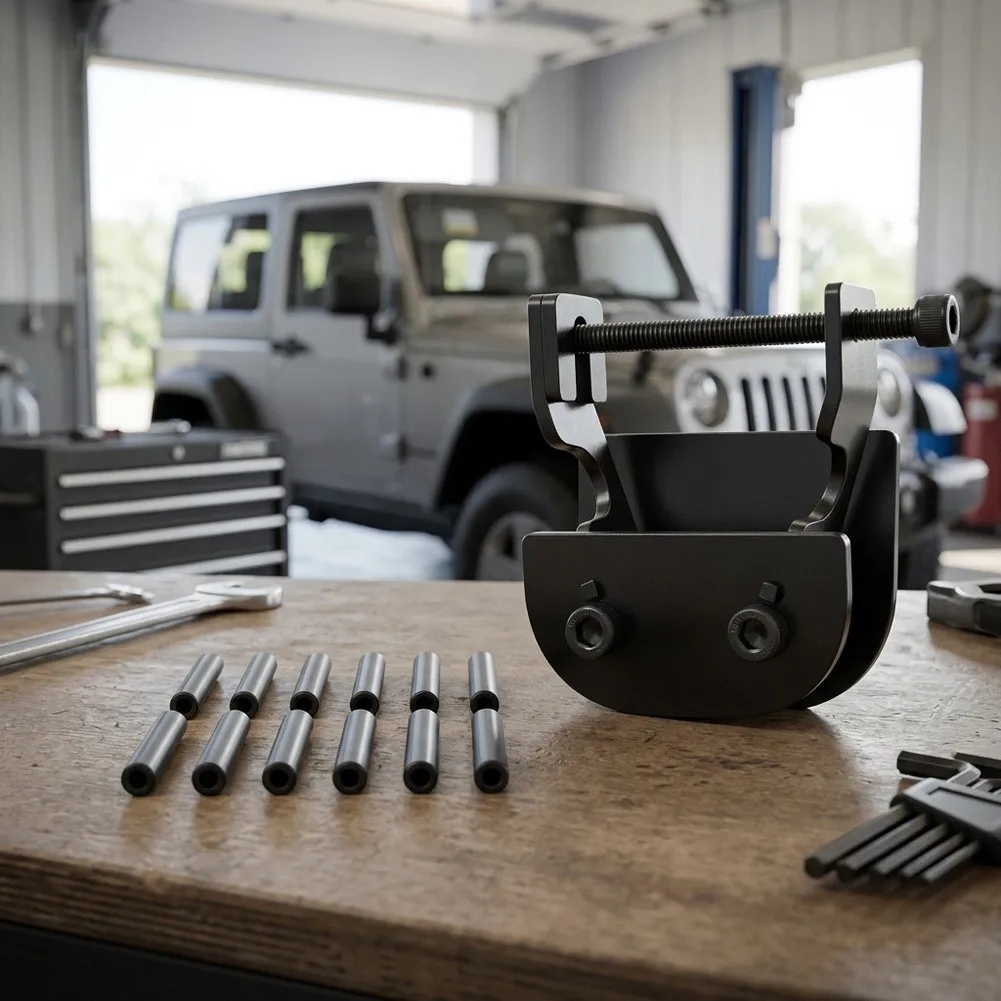 For Jeep For Wrangler For Jk For JkU 2007-2017 Sun Visor Fix Kit Using Heavy-Duty Metal Construction for Consistent Performance