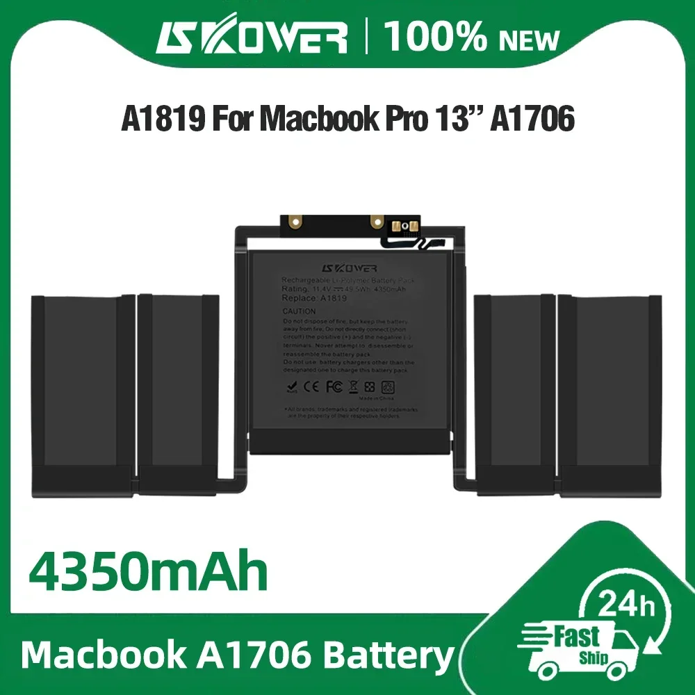 A1819 A1527 Akku für Apple MacBook Pro 13 Zoll A1706 Ende 2016 Mitte 2017 12 Zoll Retina A1534 EMC 2746 2991 3099 A1705
