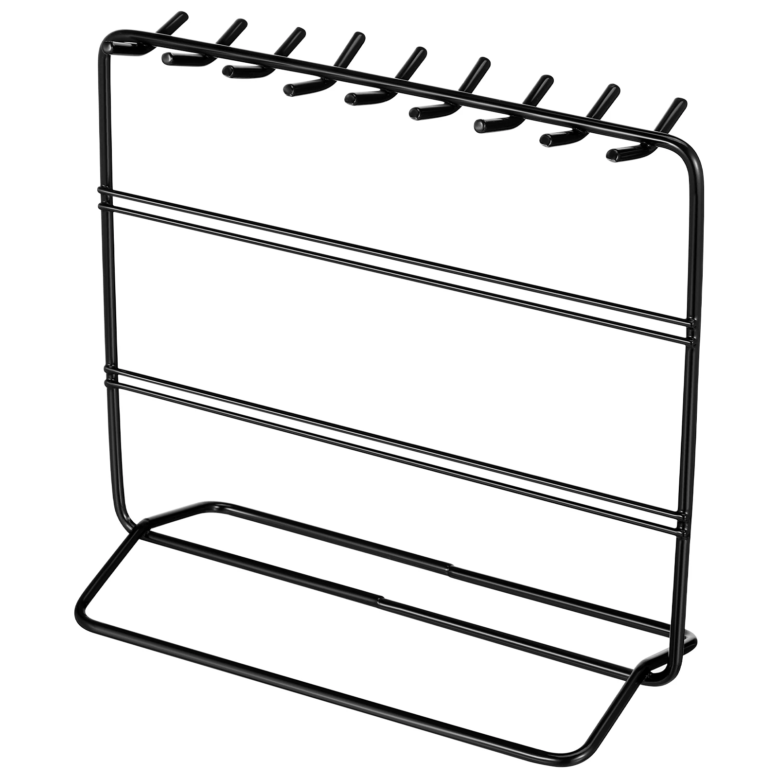 

Jewelry Display Earring Earrings Stand Holder Necklace Storage Organizer Wall Iron Rack Elegant Decor
