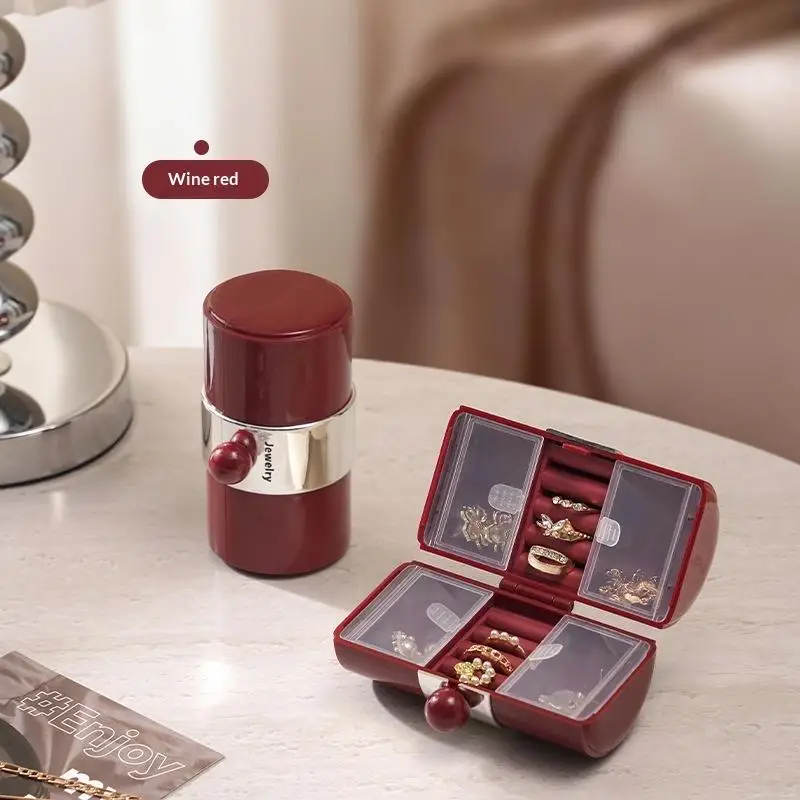Portable Girls Jewelry Storage Box, Multi-Function Organizer