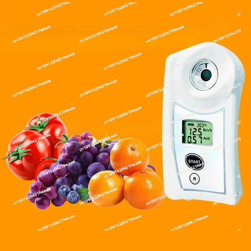 Suitable for Tomato, strawberry, citrus, grape, blueberry five kinds of fruit sugar/acidity tester, all-in-one detector