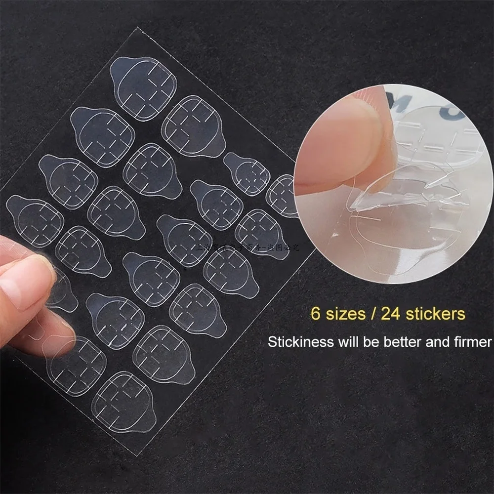 5/10/15 Sheets Lot Double Sided False Nail Art Adhesive Tape Glue Sticker DIY Tips Fake Nail Acrylic Manicure Gel Makeup Tool