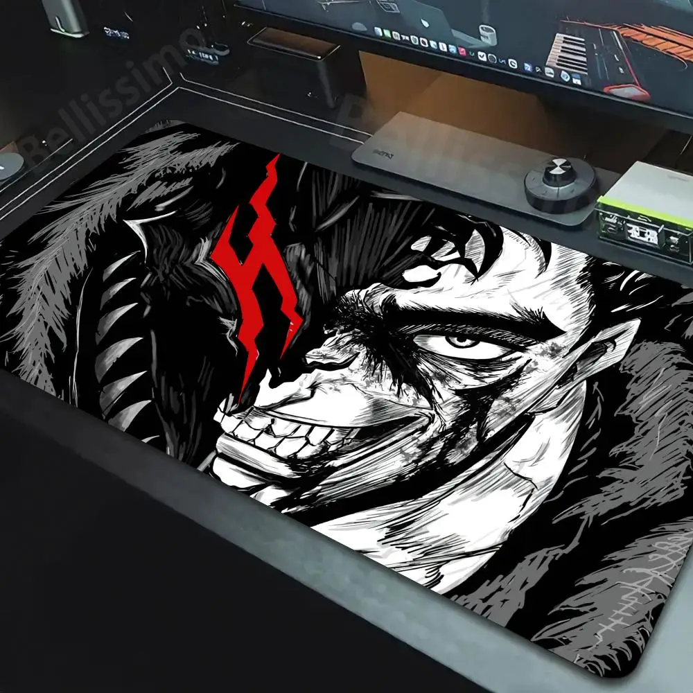 

Berserk Guts Mouse Mat Gamer Mouse Pad Computer Accessories Big Keyboard Laptop Padmouse Speed Desk XXL 900x400mm