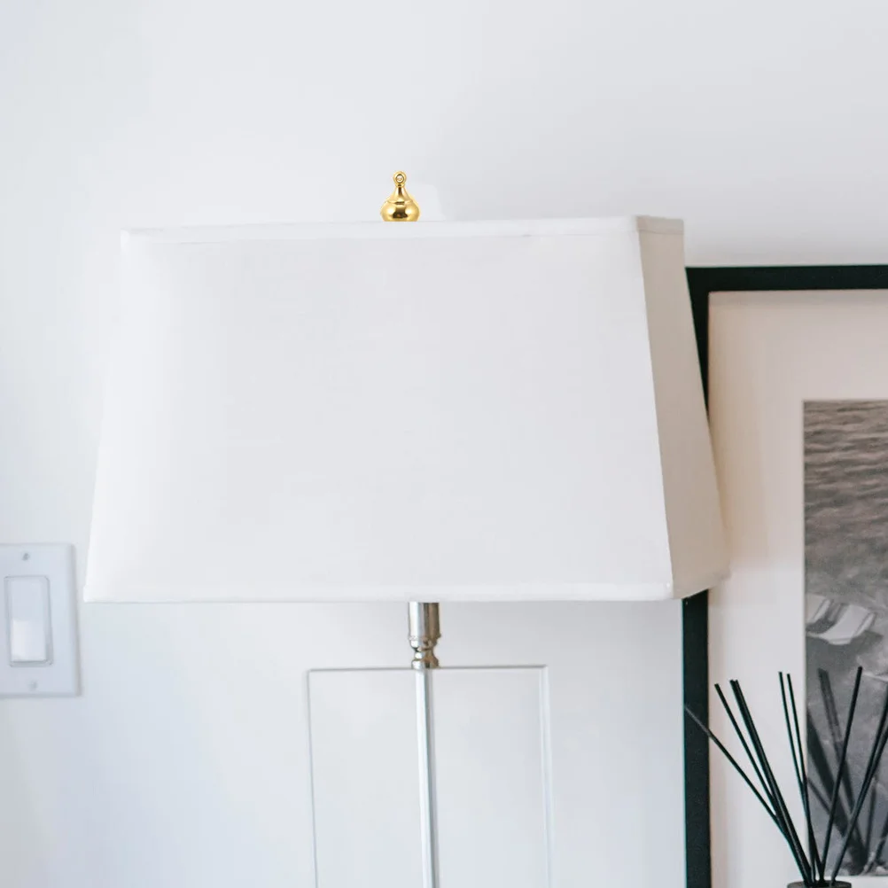 

8Pcs Lamp Finial Caps Decorative Crown Style M10x1 Thread Screw Toppers for Lamp Shades Bed Posts Repair Accessories