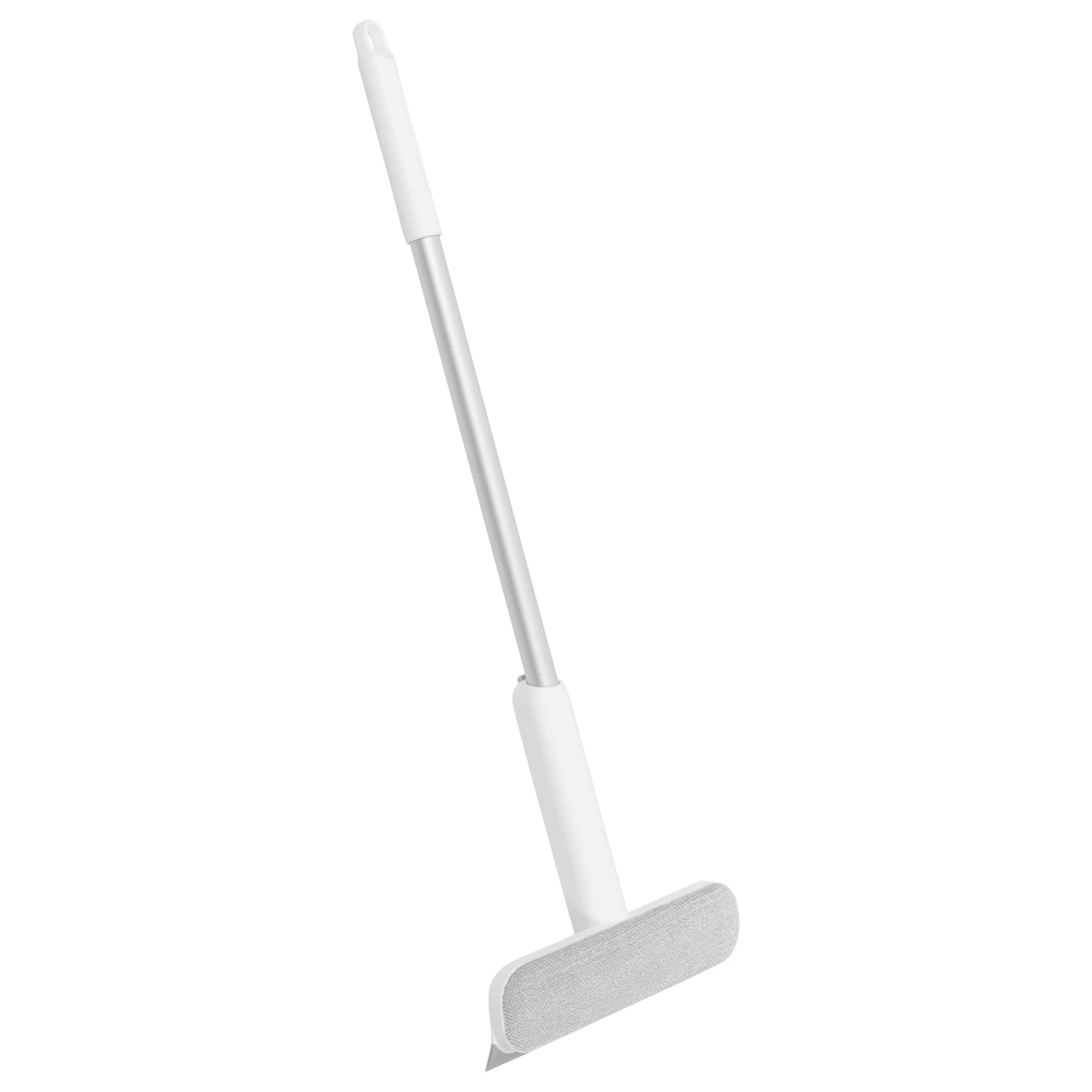 

2pcs Multifunctional Window Squeegee Glass Cleaning Tool Shower Door Scraper White Aluminum Alloy Lightweight for Home