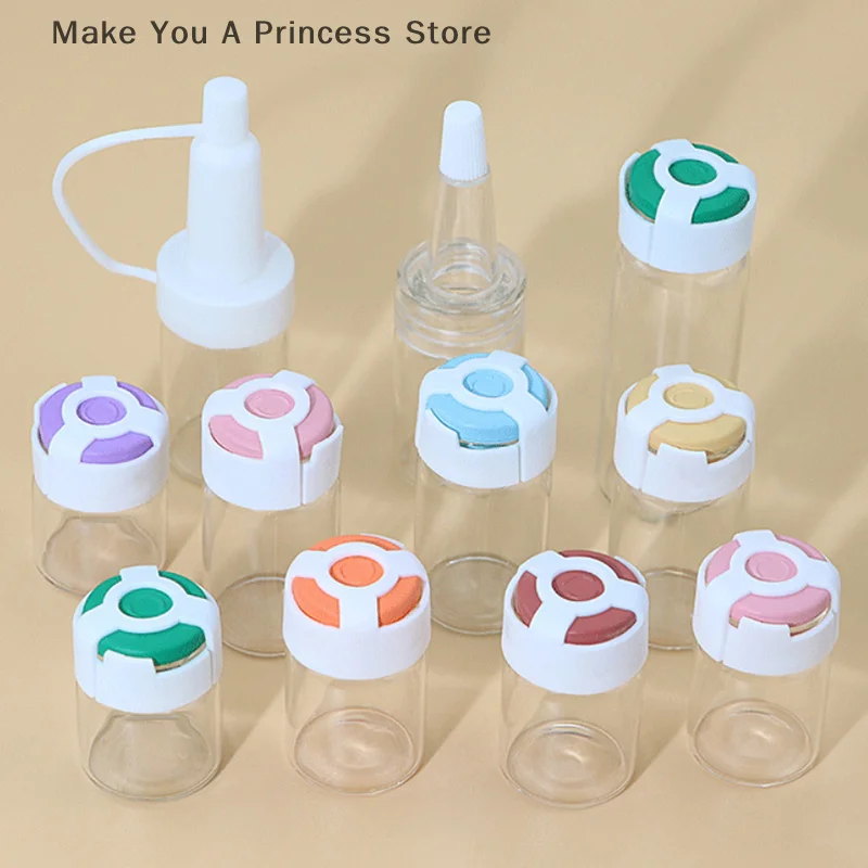 

5 Pcs 5ml Glass Bottles Freeze Dried Powder Bottle Bayonet Essential Oil Separate Vials Cosmetic Packing Container Bottle