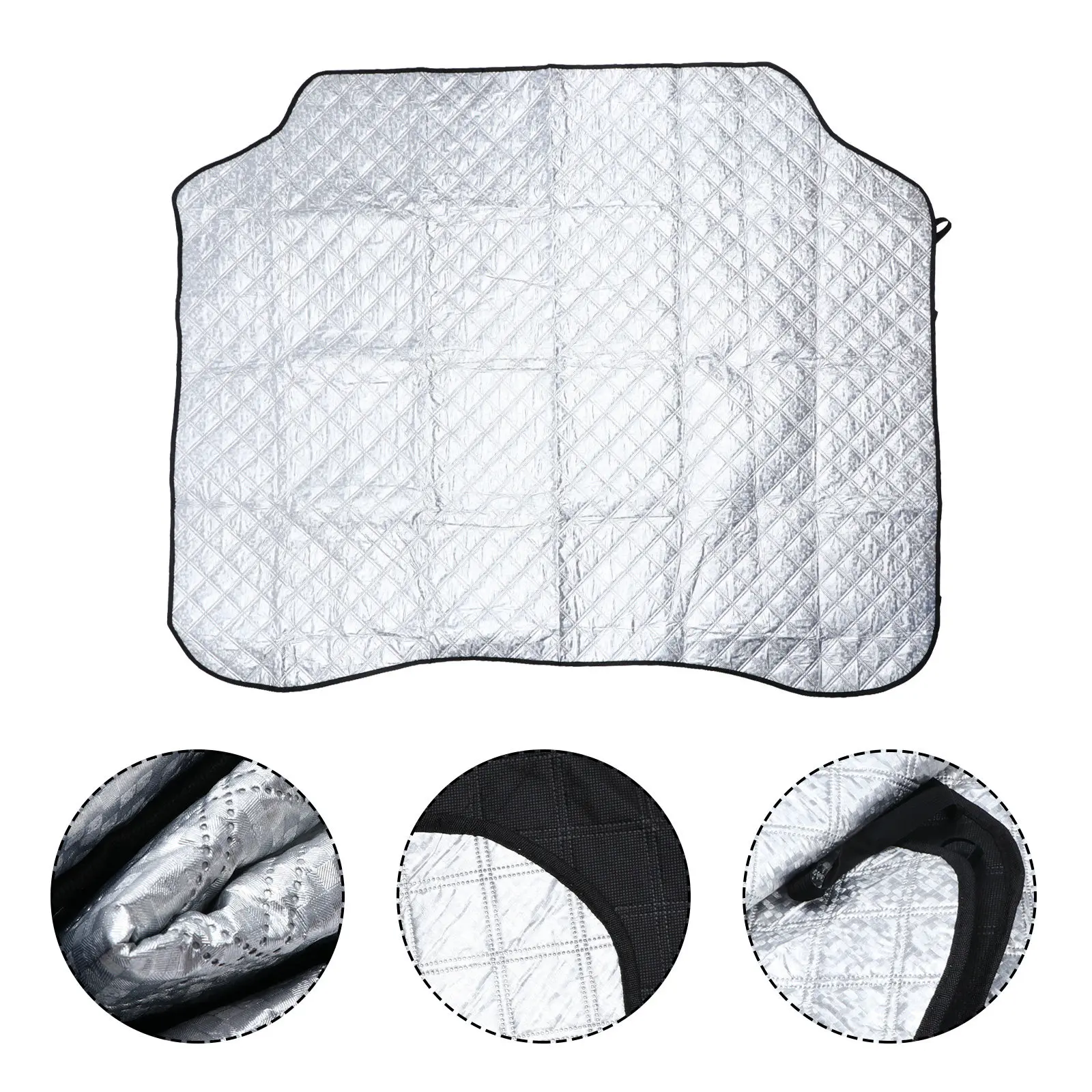 Car Windshield Snow Cover Thick Aluminum Waterproof Winter Frost Defense Cover Front Glass Sunshade Wiper Protection Auto