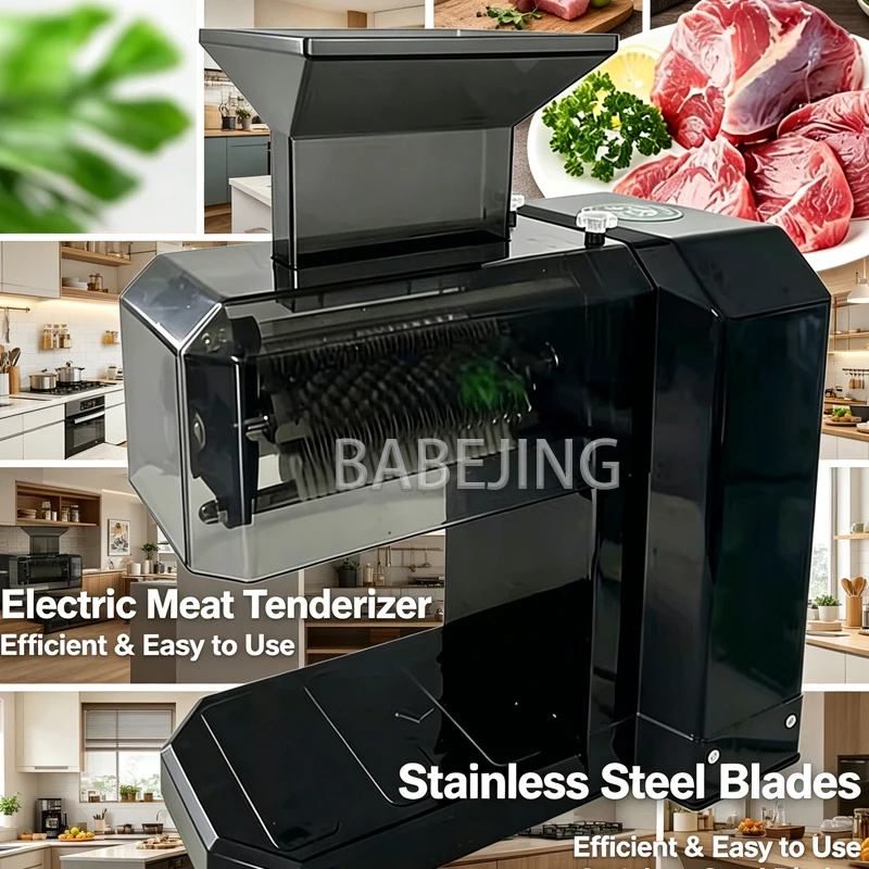 BABEJING Electric Commercial Desktop Meat Tenderizer Machine for Steak And Pork Chops Small Size for Easy Use in Kitchens